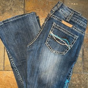 Cowgirl Tuff Jeans Dreamcatcher Bootcut Riding Jeans Size 24 L33